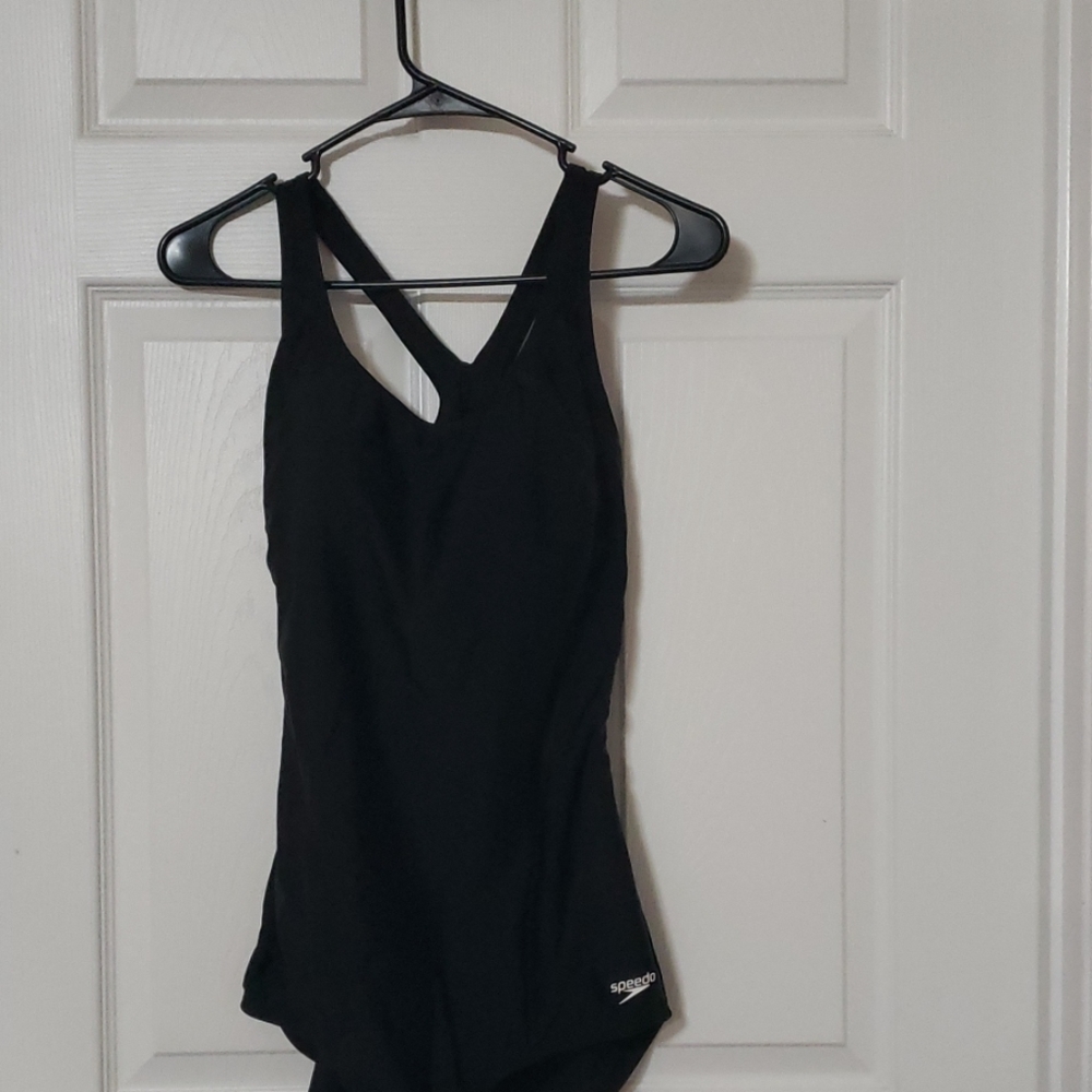 Black speedo  one piece swim suit